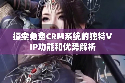 探索免费CRM系统的独特VIP功能和优势解析