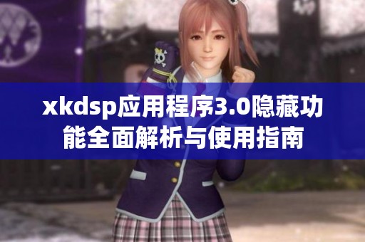 xkdsp应用程序3.0隐藏功能全面解析与使用指南