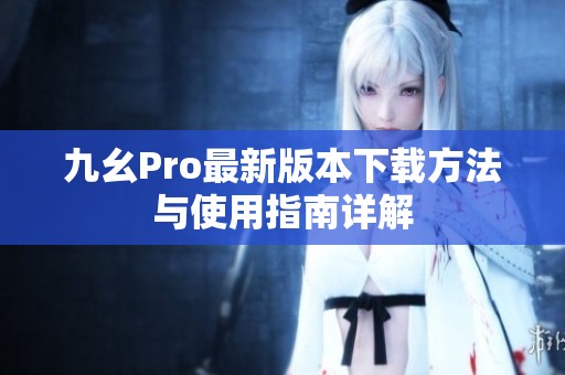 九幺Pro最新版本下载方法与使用指南详解