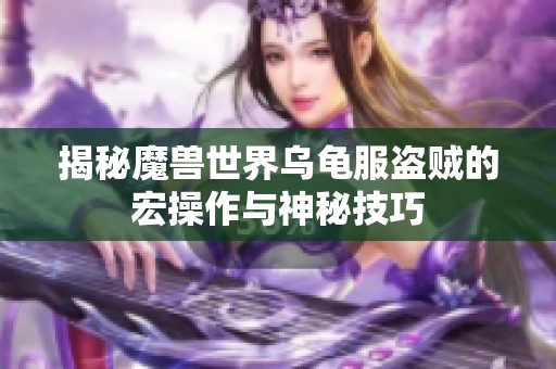 揭秘魔兽世界乌龟服盗贼的宏操作与神秘技巧