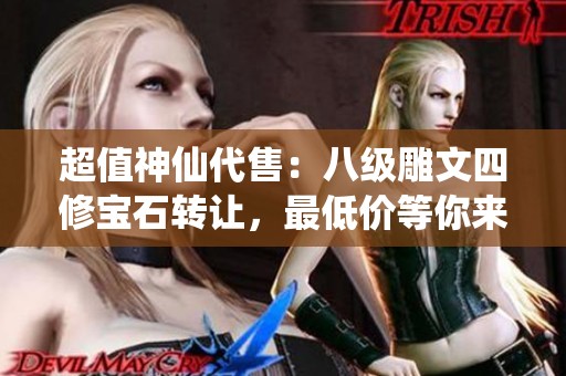 超值神仙代售：八级雕文四修宝石转让，最低价等你来抢购！