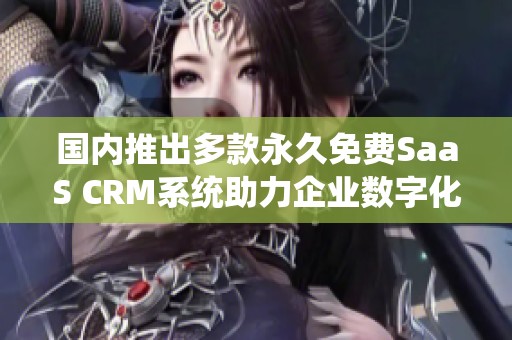 国内推出多款永久免费SaaS CRM系统助力企业数字化转型