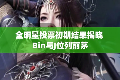 全明星投票初期结果揭晓 Bin与J位列前茅