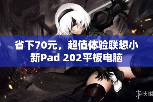 省下70元，超值体验联想小新Pad 202平板电脑