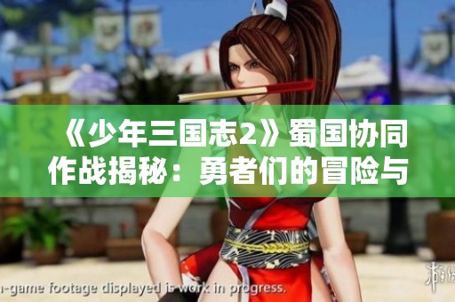 《少年三国志2》蜀国协同作战揭秘：勇者们的冒险与援军传奇历程