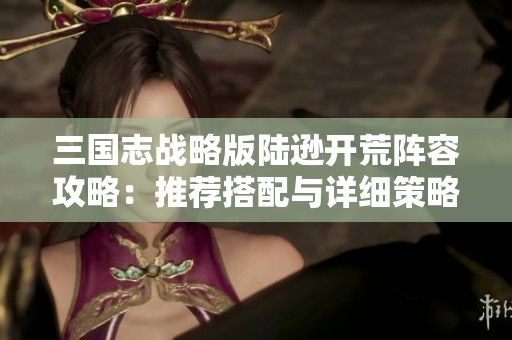 三国志战略版陆逊开荒阵容攻略：推荐搭配与详细策略解析分享