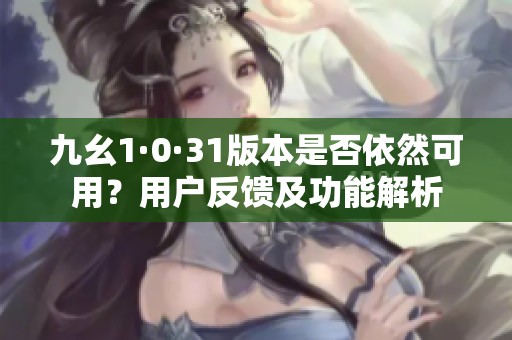 九幺1·0·31版本是否依然可用？用户反馈及功能解析