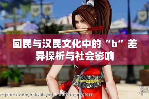 回民与汉民文化中的“b”差异探析与社会影响