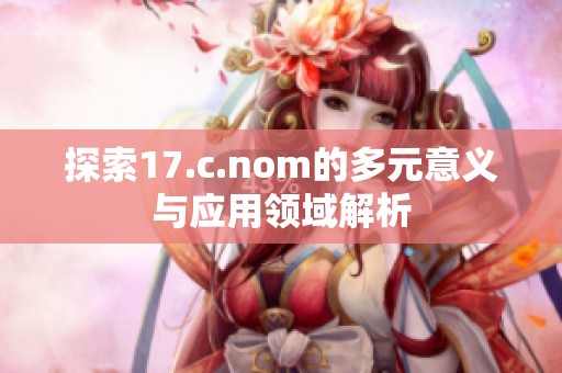 探索17.c.nom的多元意义与应用领域解析