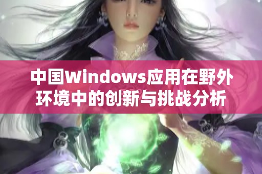 中国Windows应用在野外环境中的创新与挑战分析