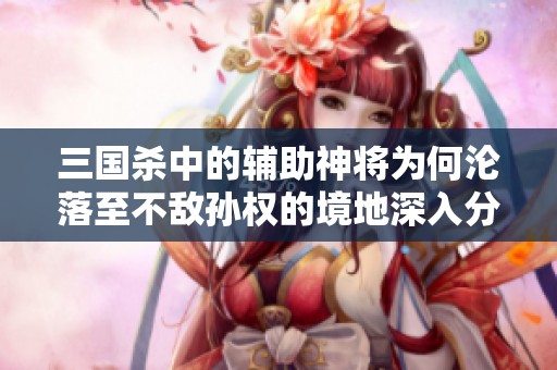 三国杀中的辅助神将为何沦落至不敌孙权的境地深入分析与探讨
