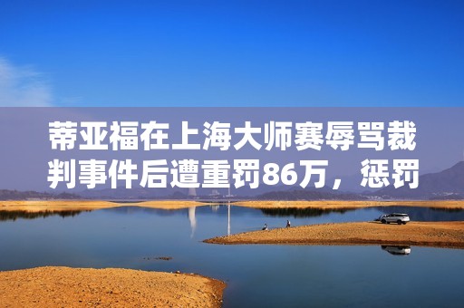 蒂亚福在上海大师赛辱骂裁判事件后遭重罚86万，惩罚措施引发广泛关注