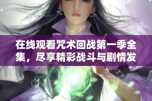 在线观看咒术回战第一季全集，尽享精彩战斗与剧情发展