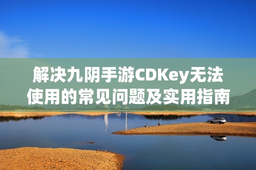 解决九阴手游CDKey无法使用的常见问题及实用指南分享