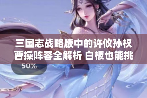 三国志战略版中的许攸孙权曹操阵容全解析 白板也能挑战满红战队诀窍分享