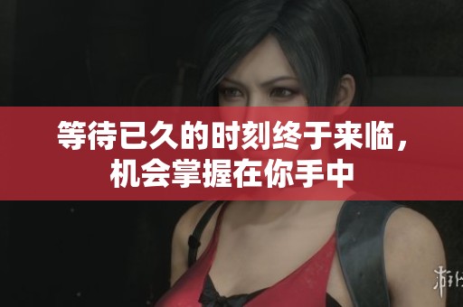等待已久的时刻终于来临，机会掌握在你手中