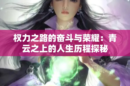 权力之路的奋斗与荣耀：青云之上的人生历程探秘