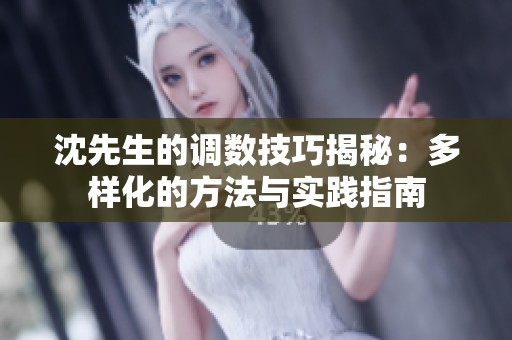沈先生的调数技巧揭秘：多样化的方法与实践指南
