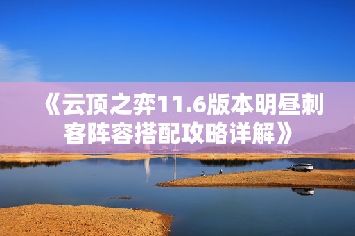 《云顶之弈11.6版本明昼刺客阵容搭配攻略详解》