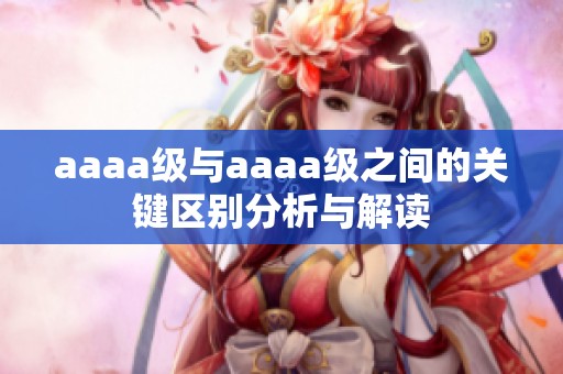 aaaa级与aaaa级之间的关键区别分析与解读
