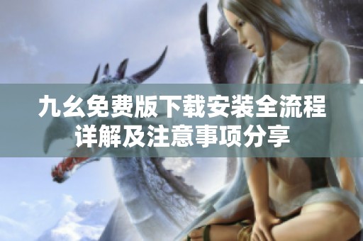 九幺免费版下载安装全流程详解及注意事项分享