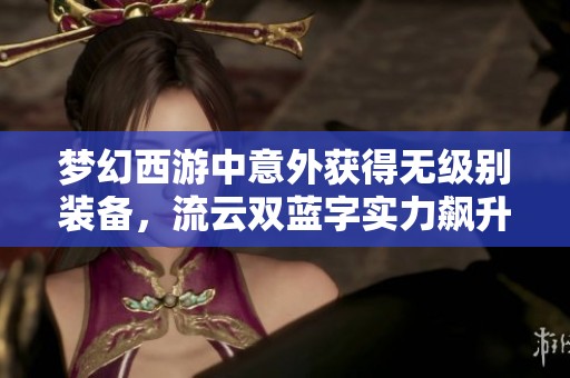 梦幻西游中意外获得无级别装备，流云双蓝字实力飙升的奇幻经历