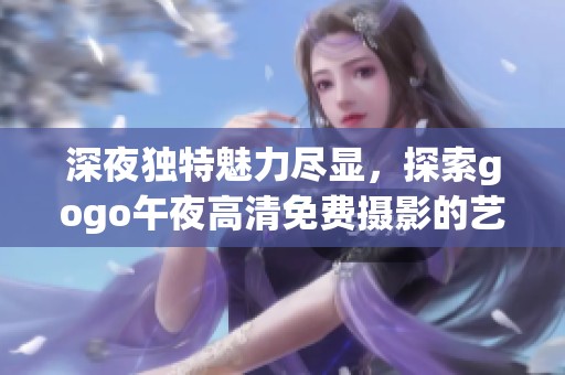 深夜独特魅力尽显，探索gogo午夜高清免费摄影的艺术之旅