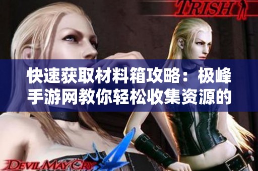 快速获取材料箱攻略：极峰手游网教你轻松收集资源的秘籍