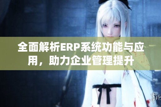 全面解析ERP系统功能与应用，助力企业管理提升