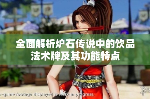 全面解析炉石传说中的饮品法术牌及其功能特点