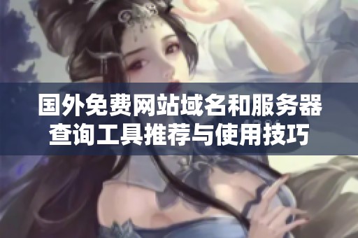 国外免费网站域名和服务器查询工具推荐与使用技巧