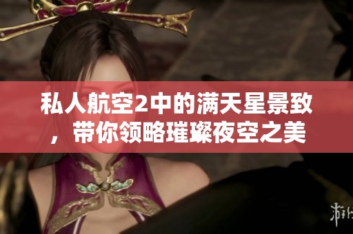 私人航空2中的满天星景致，带你领略璀璨夜空之美