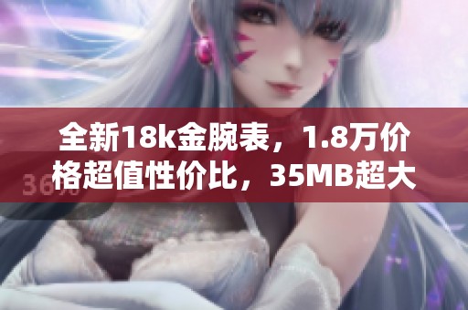 全新18k金腕表，1.8万价格超值性价比，35MB超大存储空间