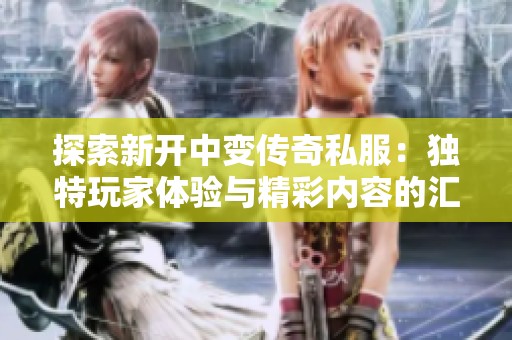 探索新开中变传奇私服：独特玩家体验与精彩内容的汇聚地
