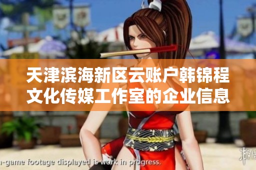 天津滨海新区云账户韩锦程文化传媒工作室的企业信息查询与分析