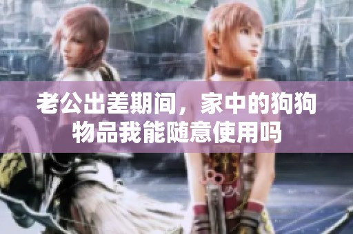 老公出差期间，家中的狗狗物品我能随意使用吗