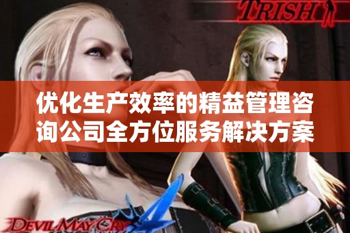 优化生产效率的精益管理咨询公司全方位服务解决方案
