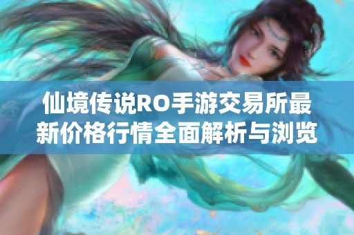 仙境传说RO手游交易所最新价格行情全面解析与浏览指南