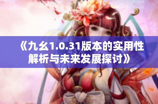 《九幺1.0.31版本的实用性解析与未来发展探讨》