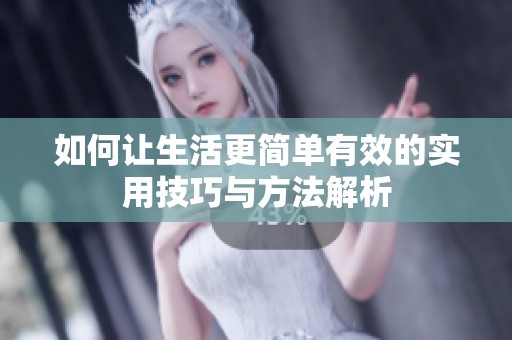 如何让生活更简单有效的实用技巧与方法解析