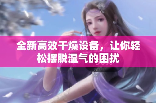 全新高效干燥设备，让你轻松摆脱湿气的困扰