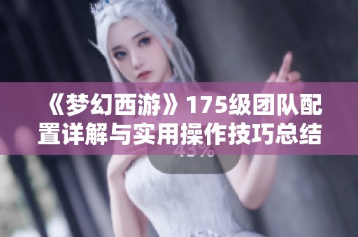 《梦幻西游》175级团队配置详解与实用操作技巧总结