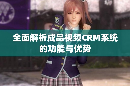 全面解析成品视频CRM系统的功能与优势