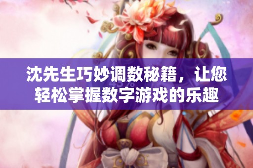 沈先生巧妙调数秘籍，让您轻松掌握数字游戏的乐趣