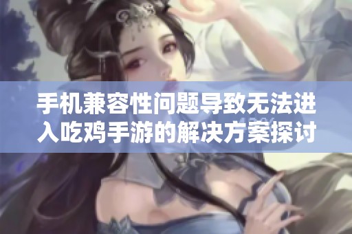 手机兼容性问题导致无法进入吃鸡手游的解决方案探讨
