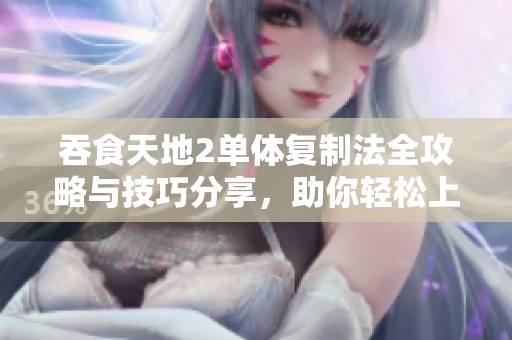 吞食天地2单体复制法全攻略与技巧分享，助你轻松上手游戏