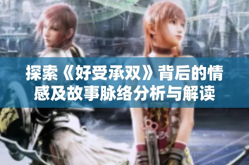 探索《好受承双》背后的情感及故事脉络分析与解读