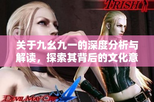 关于九幺九一的深度分析与解读，探索其背后的文化意义