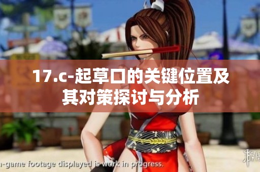 17.c-起草口的关键位置及其对策探讨与分析