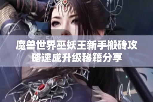 魔兽世界巫妖王新手搬砖攻略速成升级秘籍分享